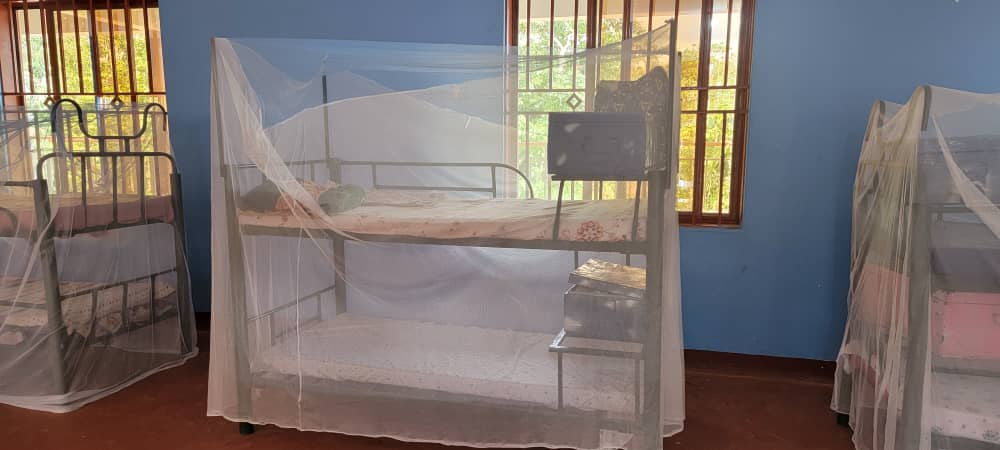 The boys received their mosquito nets